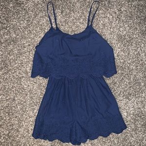 Navy Blue Xhilaration Romper
